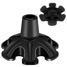 Cane Tip 3/4 inch 6 Support Cane Feet Self Standing Cane Tip, 6 Support Feets Base Replacement Walking Canes, Walking Sticks, Folding Canes