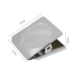 JIHUOO 6 Pcs Metal Magnet Clips Refrigerator Wall Magnetic Clip Whiteboard Binder Clips Memo Note Magnetic Clips for Fridge