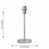 Polished Chrome Table Lamp or Bedside Light Base, Modern Design,