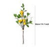 Xshelley 2 Bunches Artificial Lemon Branches,8 Head Fake Lemons Stems,