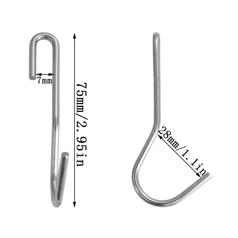 yyangz Pot Hook 12PCS Heavy Duty Pan Rack Holder Hooks,