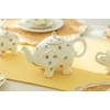 Grace Teaware Fine Porcelain Happy Elephant 28-Ounce Teapot (Floral Pansy)