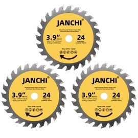 3Pack 4-Inch 24T Wood Cutting TCT Circular Saw Blade with 7/16"(11.12mm) Arbor, Compatible with All Corded and Cordless Dremel Ultra-Saws, ROTOZIP ZIPSAW & ZIPMATE