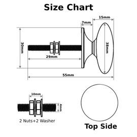 Ceramic Knobs and Handles for Dressers, Drawers, Kitchen Cupboards, Bathroom Cabinets, Wardrobes, Snow White, Set of 20
