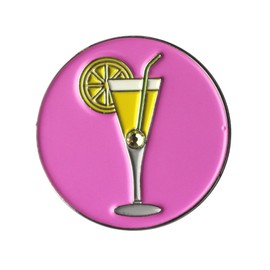 PINMEI Golf Ball Markers Fit for Any Hat Clip and Divot Tool Assorted Patterns, Soft Enamel Technique, Dia 24.4MM (Summer)