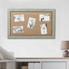 SOFE Linen Bulletin Board 18 X 29 Inches Wood Frame,