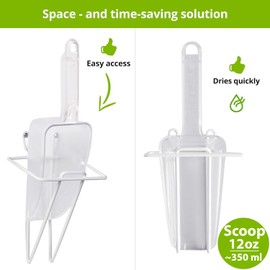 [12 oz] CUSINIUM Ice Scoop w/Ice Scoop Holder Bundle