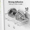 Liuoud 10 Pack Shower Caddy for Inside Shower Silver Bathroom