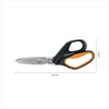 Fiskars Pro PowerArc Shop Shears, Heavy Duty Stainless Steal Scissor,
