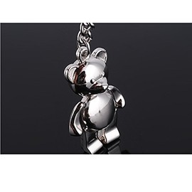 OSK TEDDY BEAR metal keyring keychain Bag Charm gift present - New