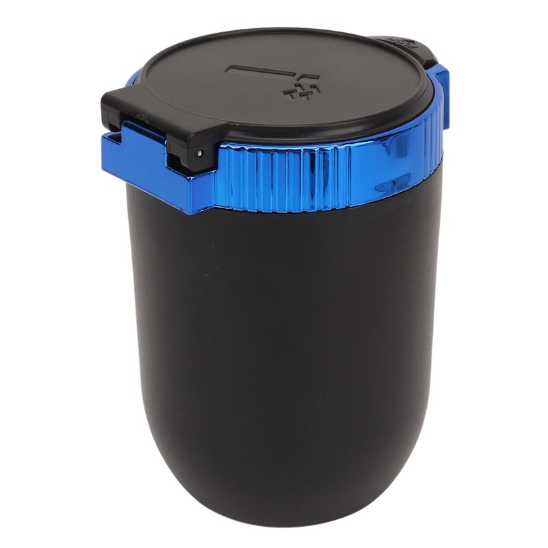 2Pcs Car Ashtray with LED Blue Light Portable Removable Car