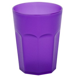 Gariella Plastic Cups Purple Drinking Cups Party Cups Plastic Drinking Glasses Reusable 0.4 L