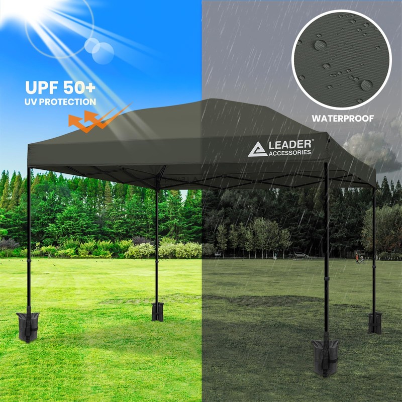 Leader Accessories Replacement Canopy Top Cover for 10’ X 10’