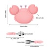 3pcs Toddler Divided Plate Set Silicone Baby Suction Plate Anti