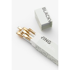 Blackwing Pearl Pencils - 12 Count, Incense-cedar, Premium Japanese Graphite, Pearlescent White, Balanced Lead, Great for Journaling and Writing