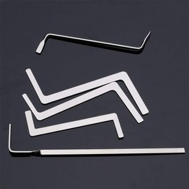 Loboo Idea 5 Piece Locksmith Lock Picking Tension Wrench Tool Set