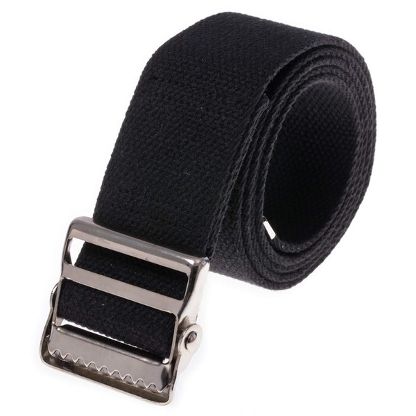 COW&COW Transfer and Gait Belt with Metal Buckle For Caregiver Nurse Physical Therapist 2 inch For Children(Black, 40")