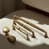 Goo-Ki Antique Brass Weave Cabinet Knobs for Kitchen Zinc Alloy