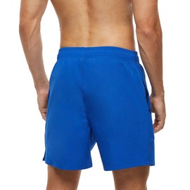 EDOTON Mens Swimming Trunks Quick Dry Swim Shorts Beach Shorts Surfing Shorts with Zipper Pockets and Mesh Lining (A-Dark Blue,XXL)