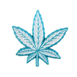 Pin de solapa esmaltado de hoja de marihuana, Una talla, Esmalte, Sin gemas.