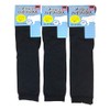 Mesh High Socks, 3 Pair Set, Cool, Solid Black, Cool,