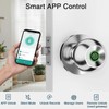 Fingerprint Smart Lock with Bluetooth Keyless Entry - Color: Silver,