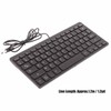 Keyboard 78 Key Mute Ultra Thin Wired Mini USB Interface