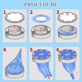 ANNTIM Pack of 10 Nappy Bin Refill Cassettes, 4.5 m Refill Film Nappy Bin, Nappy Bin Refill Film for Tommee Tippee Refill, for Litter Locker Genie Refill Cassette and Other Nappy Bins