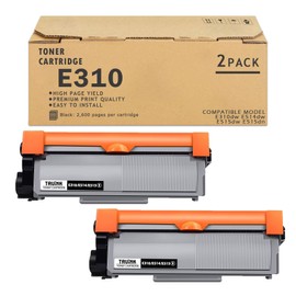 TRUINK E310 High Yield Toner Cartridge Replacement for E514 E515 P7RMX PVTHG 593-BBKD Toner Compatible with Dell Wireless Monochrome E310dw E515dw E514dw E515dn Laser Printers (Black, 2-Pack)