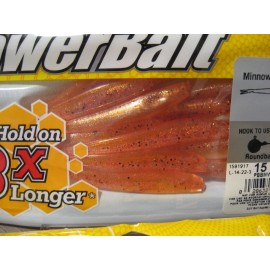 Berkley / Pure Fishing 2 Packs Berkley Soft Fishing PowerBait - 3" Split Tail Minnow - Sangria Color