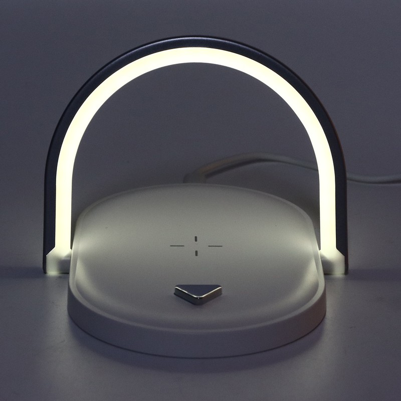 15W Wireless Charging Night Light White Mini Charging Lamp for