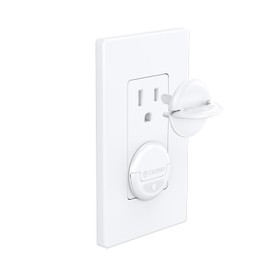 TROND Outlet Covers Baby Proofing, 32 Pack, 3 Prong Plug Covers with Hidden Pull Handle, for Child Safety, Pet Proofing, Dust Proofing, White