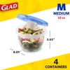Glad Food Storage Containers - To Go Lunch Containers -