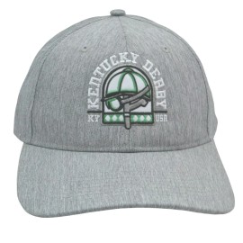 Ahead Kentucky Derby Churchill Downs Ahead Jockey Icon Performance Adjustable Gray Hat