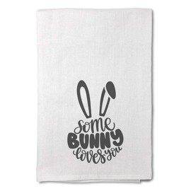 Style In Print Easter Custom Decor Flour Kitchen Towels Some Bunny Loves You Cleaning Supplies Dish Design Only