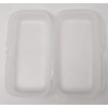 TUPPER Ware To Go Maxi-Twin Clear Maxi Twin Lunch Box