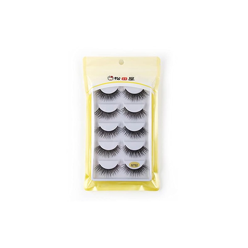 5 Pairs Mink Eyelashes Ultra Dense Stage Makeup Natural False