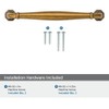 khtumeware 10 Pack 3-1/2 Inch(89mm) Antique Brass Cabinet Pulls Vintage