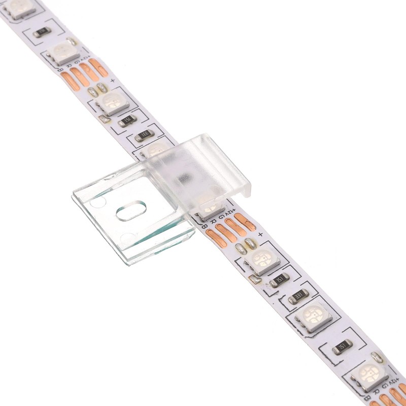 PATIKIL LED Strip Light Clips, 100pcs Cable Clamp Mounting Bracket