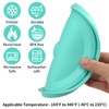 Replacement Lids for Pyrex 7200-PC 2 Cup, Silicone Round Storage