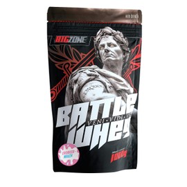 BIG ZONE high quality sportsnutrition Big Zone BATTLE WHEY | Whey Protein Concentrate Eiweiss | Lecker Qualität Made in Germany | 1000g 1KG Pulver (Erdbeer Milch)