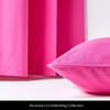 Homescapes - 100% Cotton Plain Cerise Cushion Cover - 45
