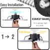 LZHOME 2-Pack LED Garage Lights, 6500Lumens E26/E27 Adjustable Trilights Garage