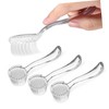 Healvian 3pcs Fingernail Brush Ergonomic Nail Cleaning Brush with Dense