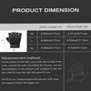 KEYSDEX Fingerless Motorcycle Gloves Men Women Tactical Riding Black L