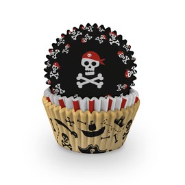Anniversary House Cupcake Cases, 75 Pieces, Greaseproof Paper Baking Cups, Pirate J175