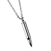 dsanbo Stainless Steel Silver Chain Pendant Bullet Bullet Bullet Men's