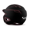 Boombah DEFCON Batting Helmet Sleek Profile Black/Maroon - Size Junior