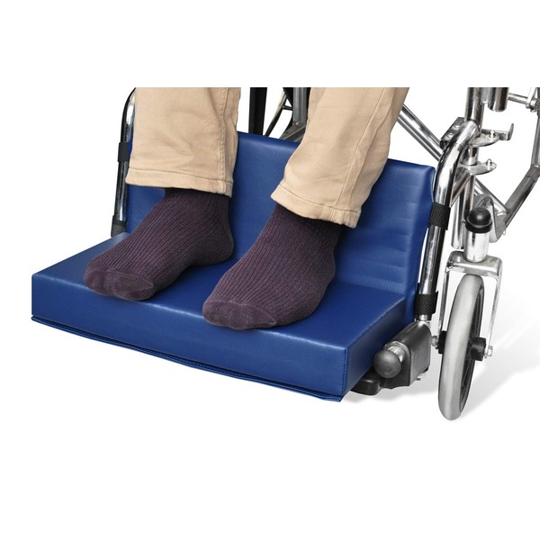 NYOrtho Wheelchair Foot-Rest Extender Elevating Pad - Leg Cushion Protector | Secures Easily with Quick-Release Strap Seat Widths 22" - 24", 2" Foot Platform