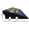 Electriduct Reflective 15 Ton Rubber Curb Ramp 30,000 lbs Capacity